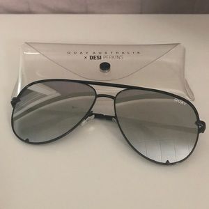 High Key black/silver mirror lens sunglasses